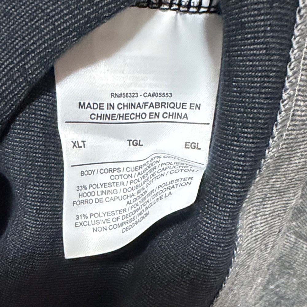 Nike Grey Hooded Sweatshirt with Red Logo Tag - Picture 7 of 8